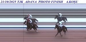 SARI MAMBA foto finişin &ouml;n&uuml;nde yarışı kazanmayı bildi.